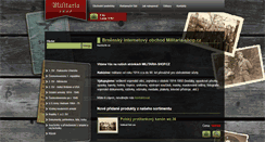 Desktop Screenshot of militaria-shop.cz